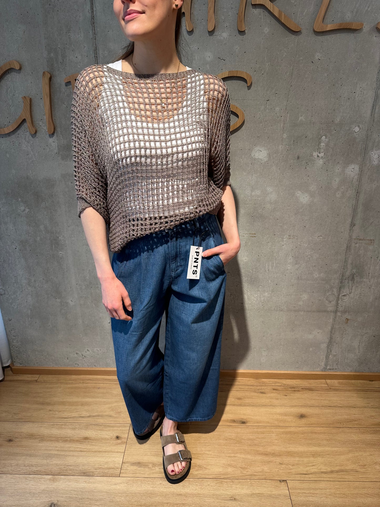 Lochstrick-Pulli "Leonie" - Versch. Farben