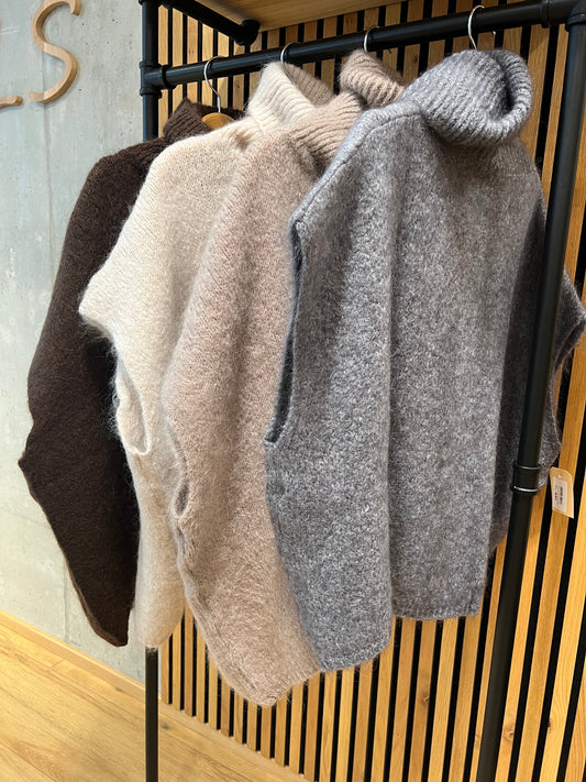Pullover 1/2 Arm Rolli "Patty" - versch. Farben