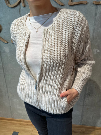 Zip-Strickjacke "Zelda" - Versch. Farben