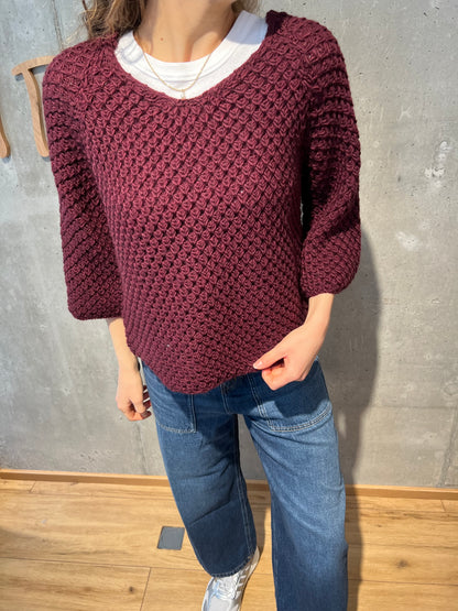 Grobstrick-Pulli "Gerda halbarm" - Versch. Farben