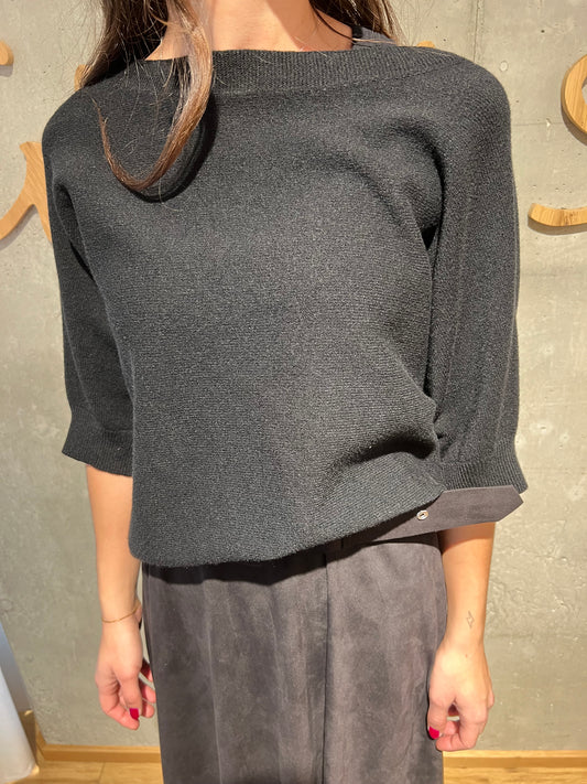 Pulli "Parli 1/2arm wide Neck" - Versch. Farben