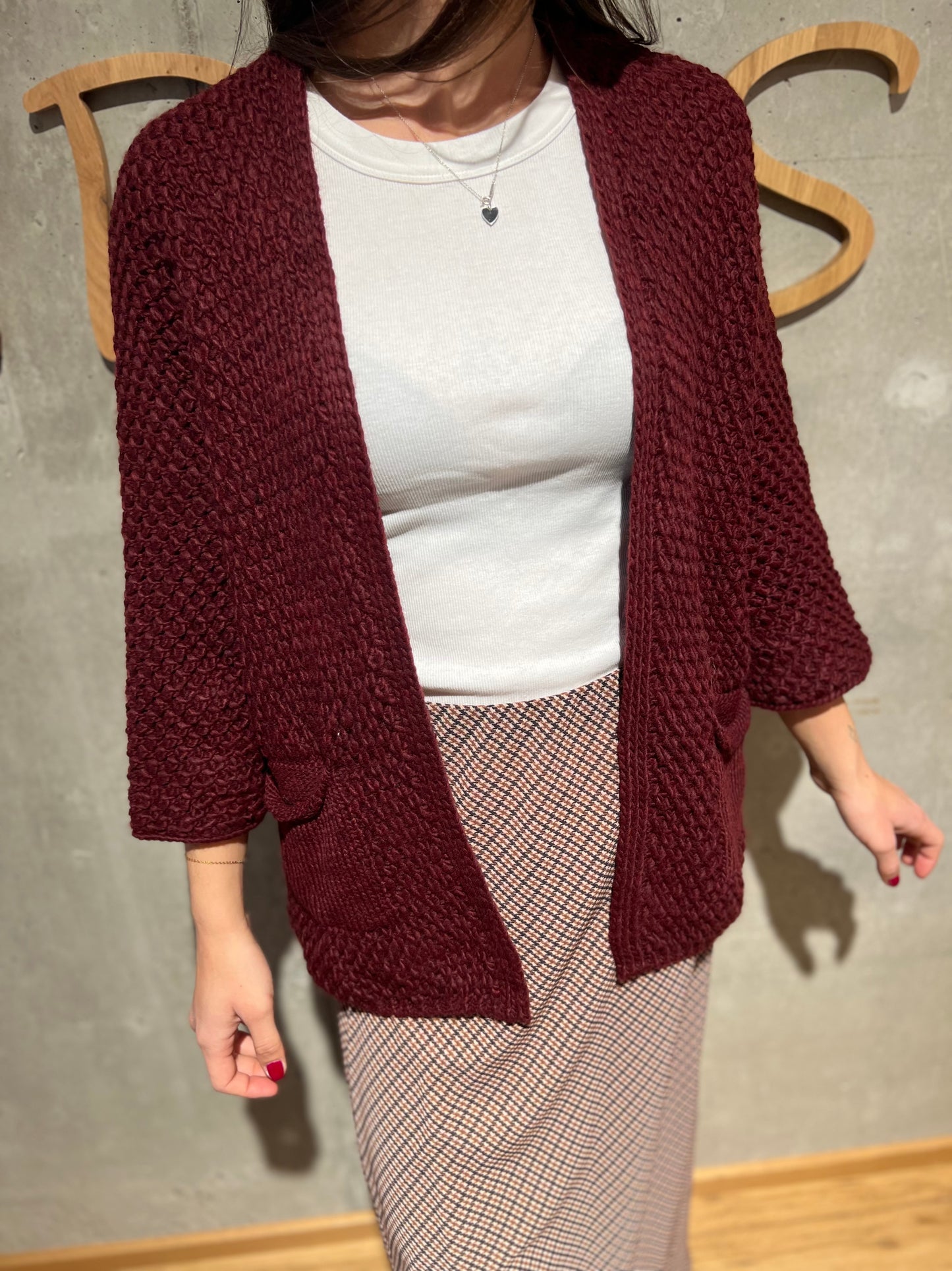 Grobstrickjacke "Galia lang" - Versch. Farben