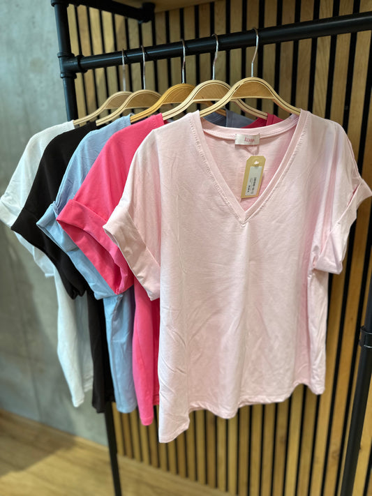 T-Shirt "Tiana V-Neck" - Versch. Farben