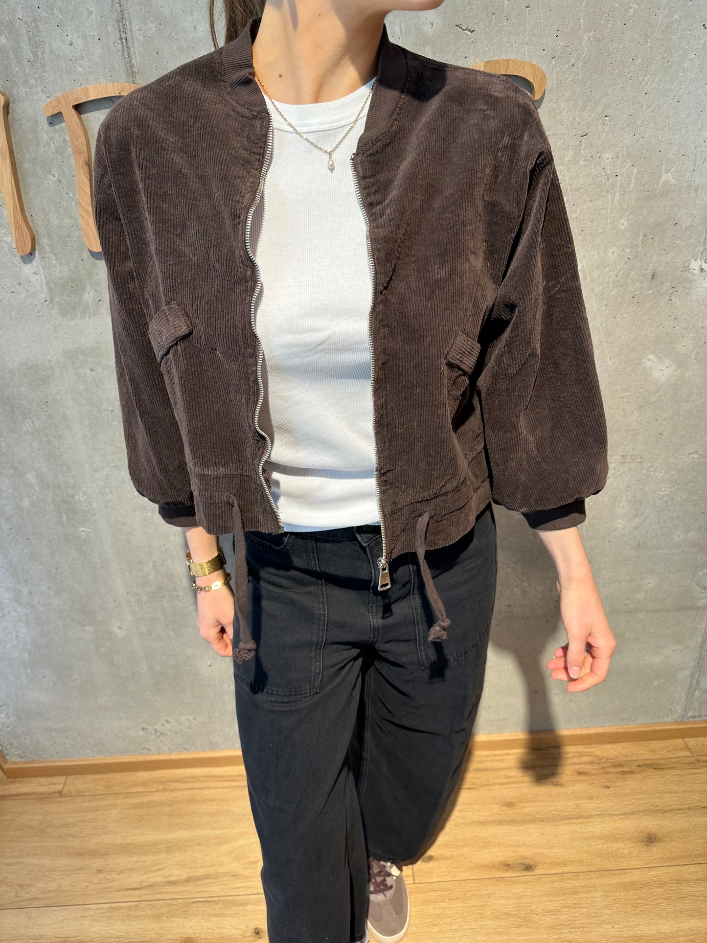 Cordjacke "Cori" Schokobraun