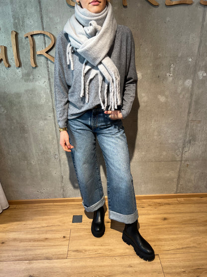 Schal "Annika mit Fransen" - Versch. Farben