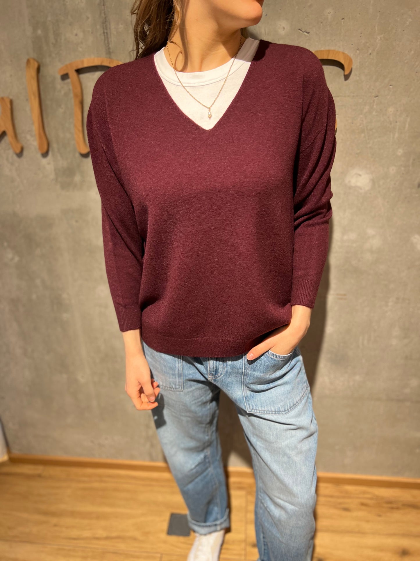 MG-Pulli "Madita V-Neck" - Versch. Farben