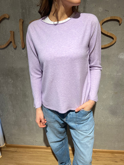 MG-Pulli "Mia Rundhals mit Ärmelschlitz" - Versch. Farben