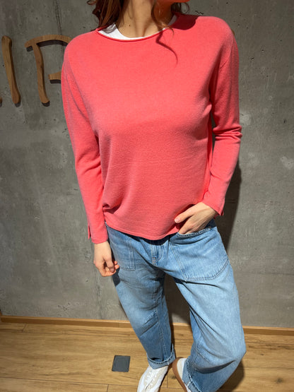 MG-Pulli "Mia Rundhals mit Ärmelschlitz" - Versch. Farben