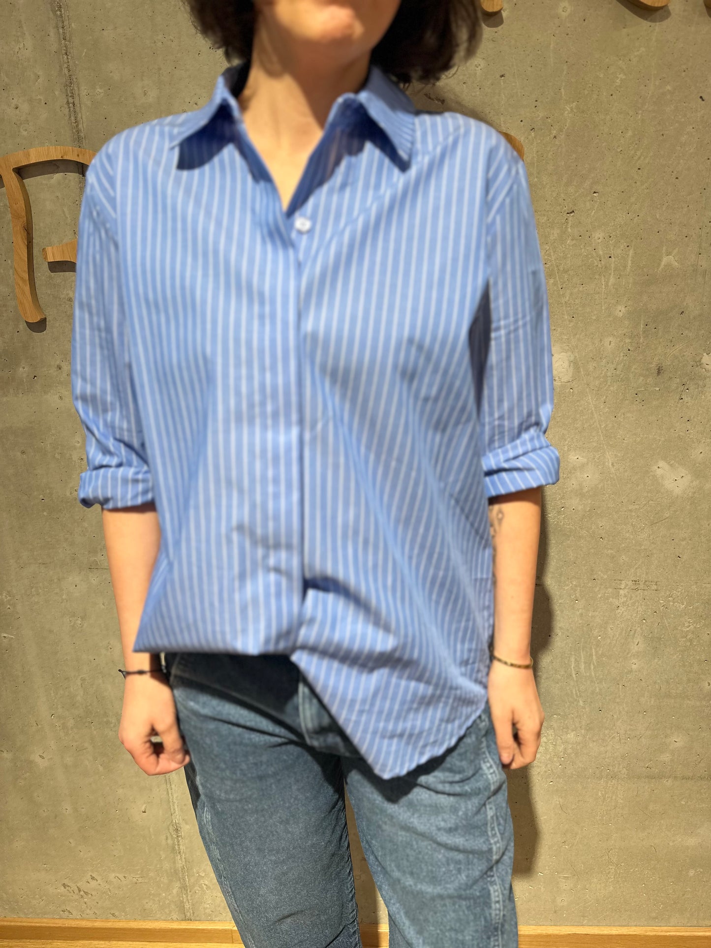 Bluse "Brenda" gestreift blau/weiß