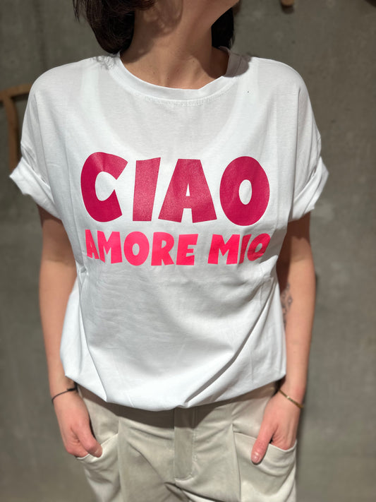 T-Shirt "Ciao Amore mio" - versch. Farben