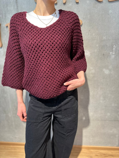 Grobstrick-Pulli "Gerda halbarm" - Versch. Farben