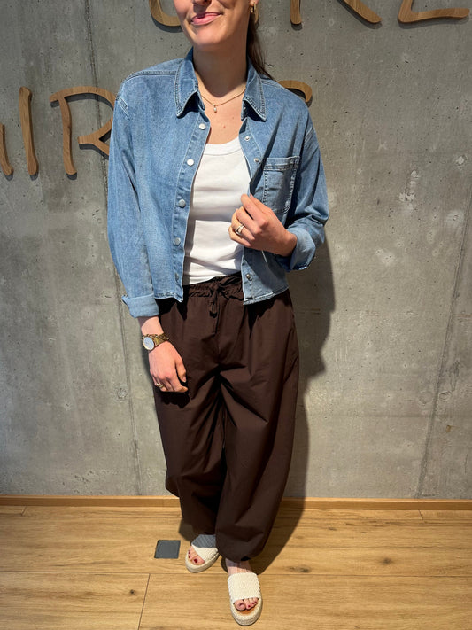 Jeanshemd "Jordan kurz" Hellblau
