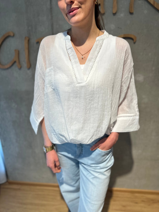Bluse "Bärbel" Weiß