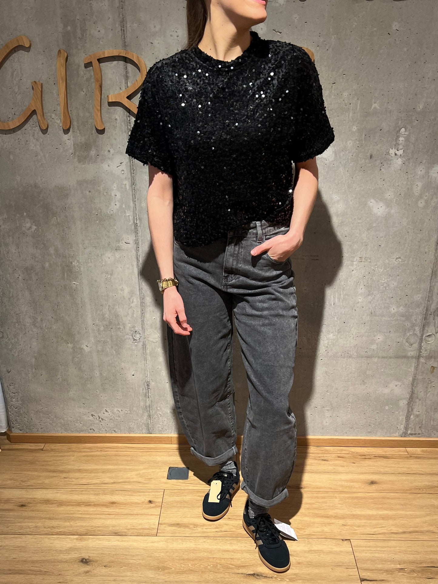 Shirt "Sheila Pailletten" - Versch. Farben