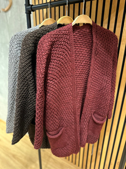 Grobstrickjacke "Galia lang" - Versch. Farben