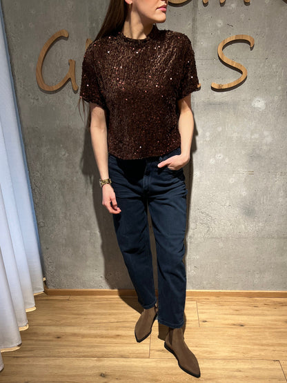 Shirt "Sheila Pailletten" - Versch. Farben