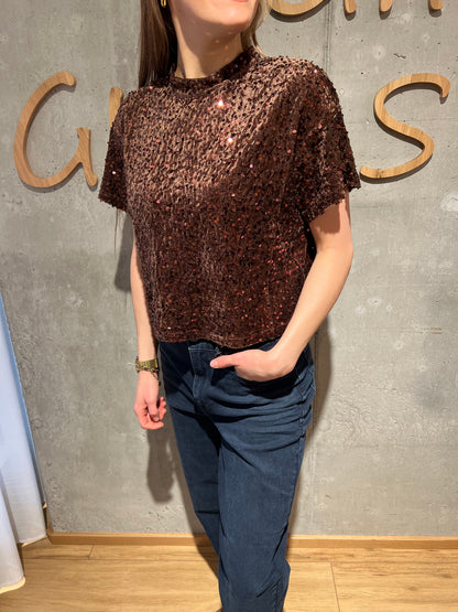 Shirt "Sheila Pailletten" - Versch. Farben