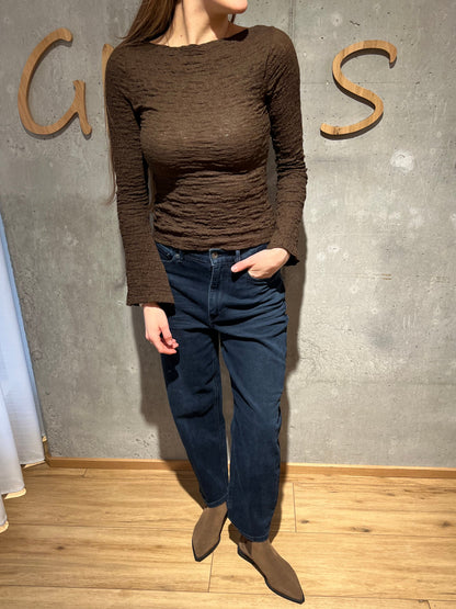 Shirt "Shannan" Schokobraun