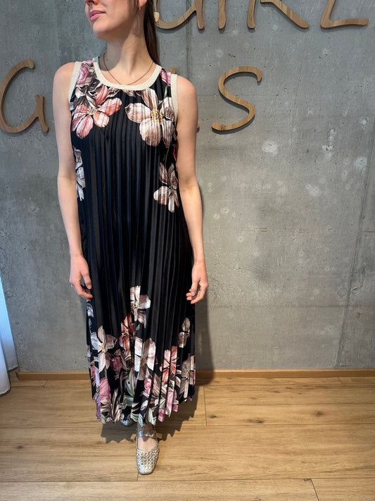 Kleid "Karlie mit Blumen" Schwarz