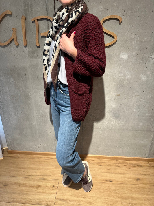 Grobstrickjacke "Galia lang" - Versch. Farben