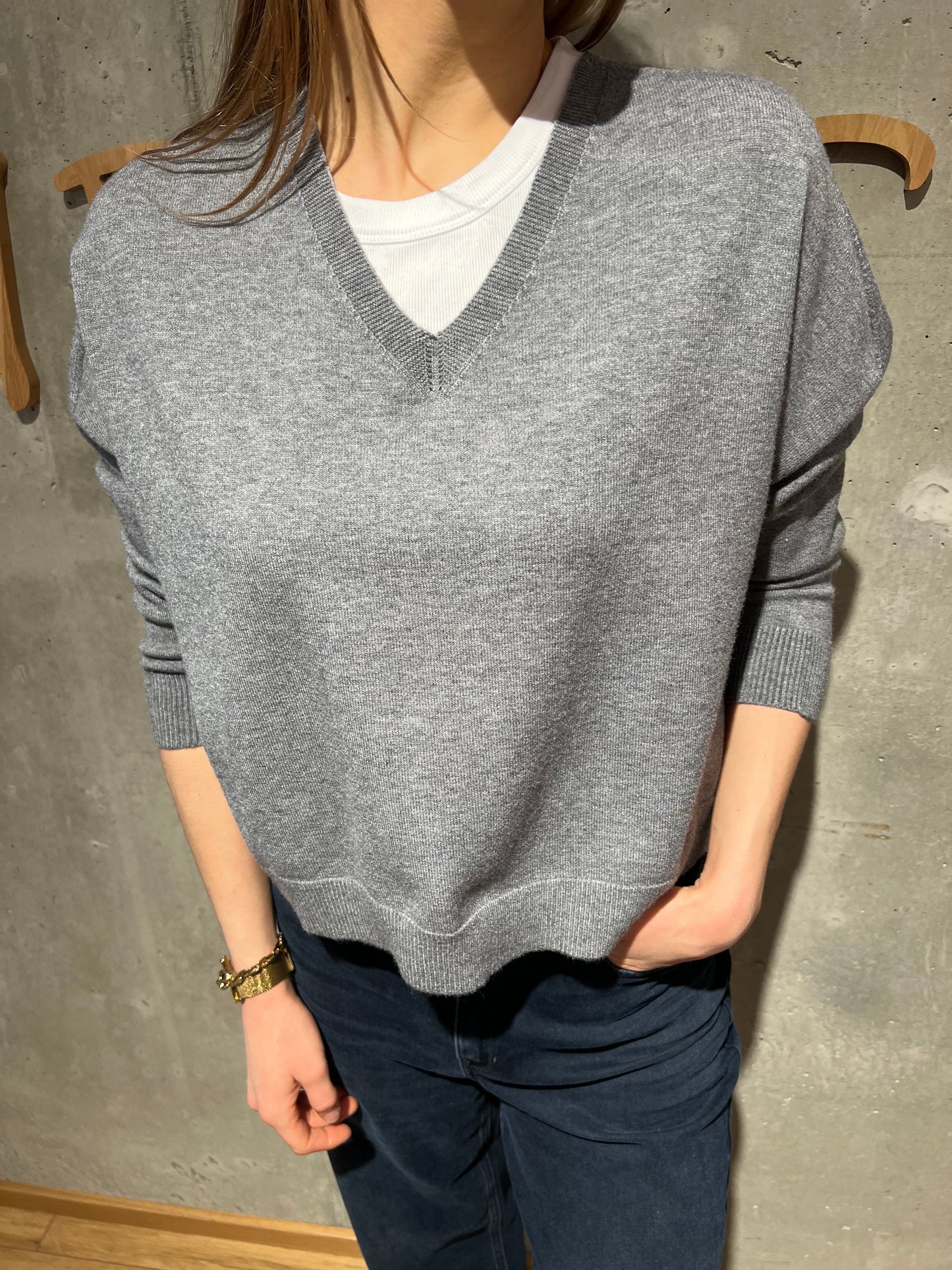 Pulli "Penelope V-Neck weit" - Versch. Farben