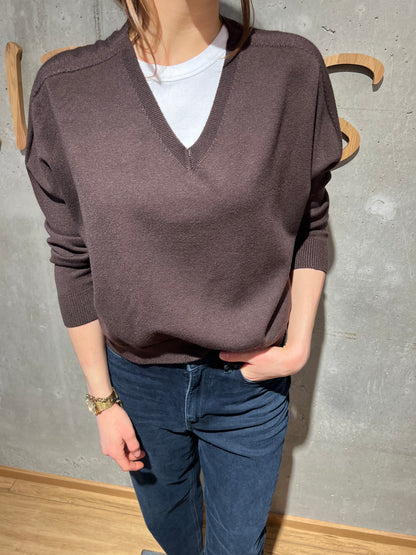 Pulli "Penelope V-Neck weit" - Versch. Farben