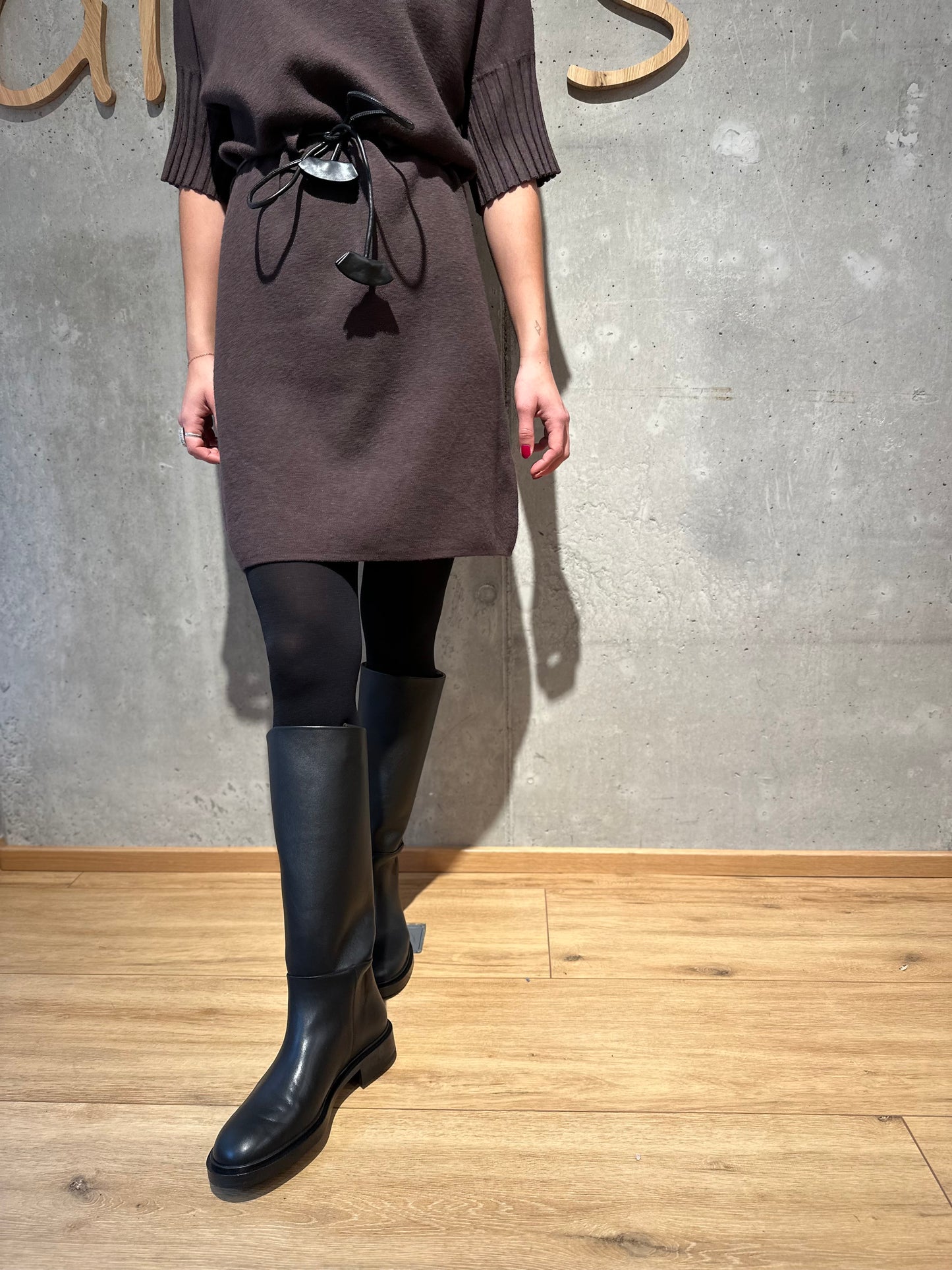 Strickkleid "Stella 1/2arm mit Gürtel" - Versch. Farben