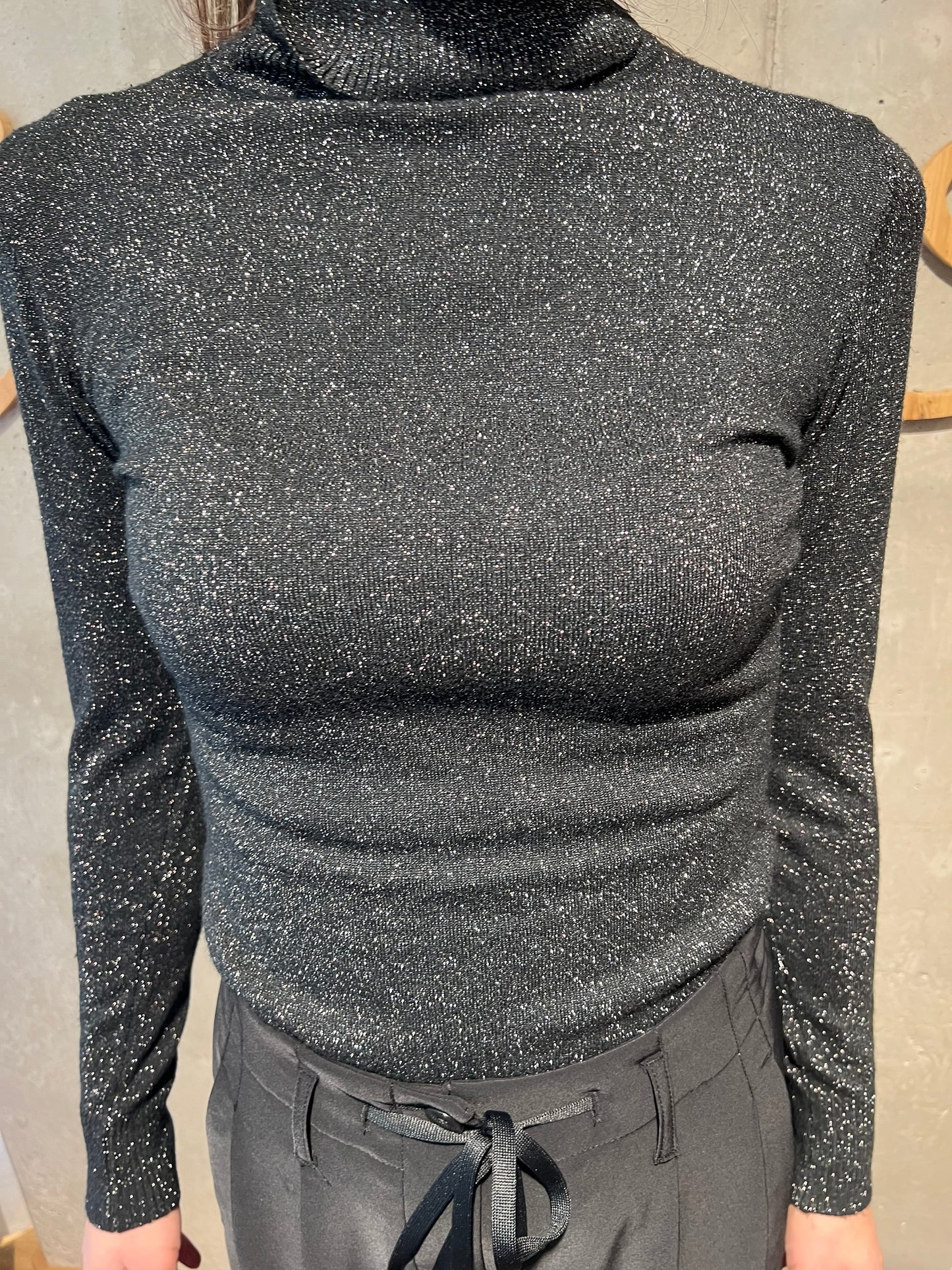 Glitzer-Rolli "Gabriella langarm" - Versch. Farben