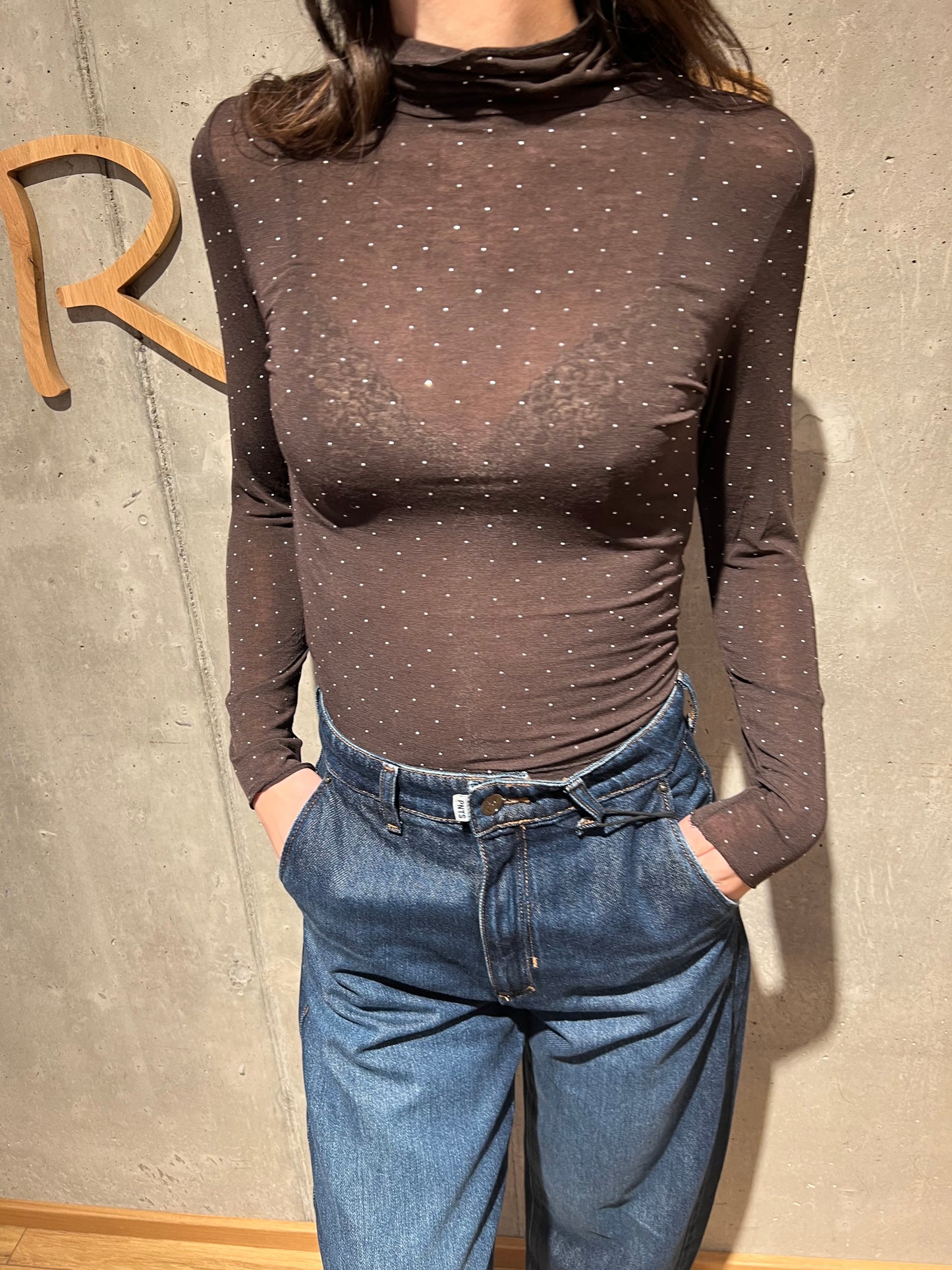 Shirt Rolli "Selena mit Glitzersteinen" versch. Farben