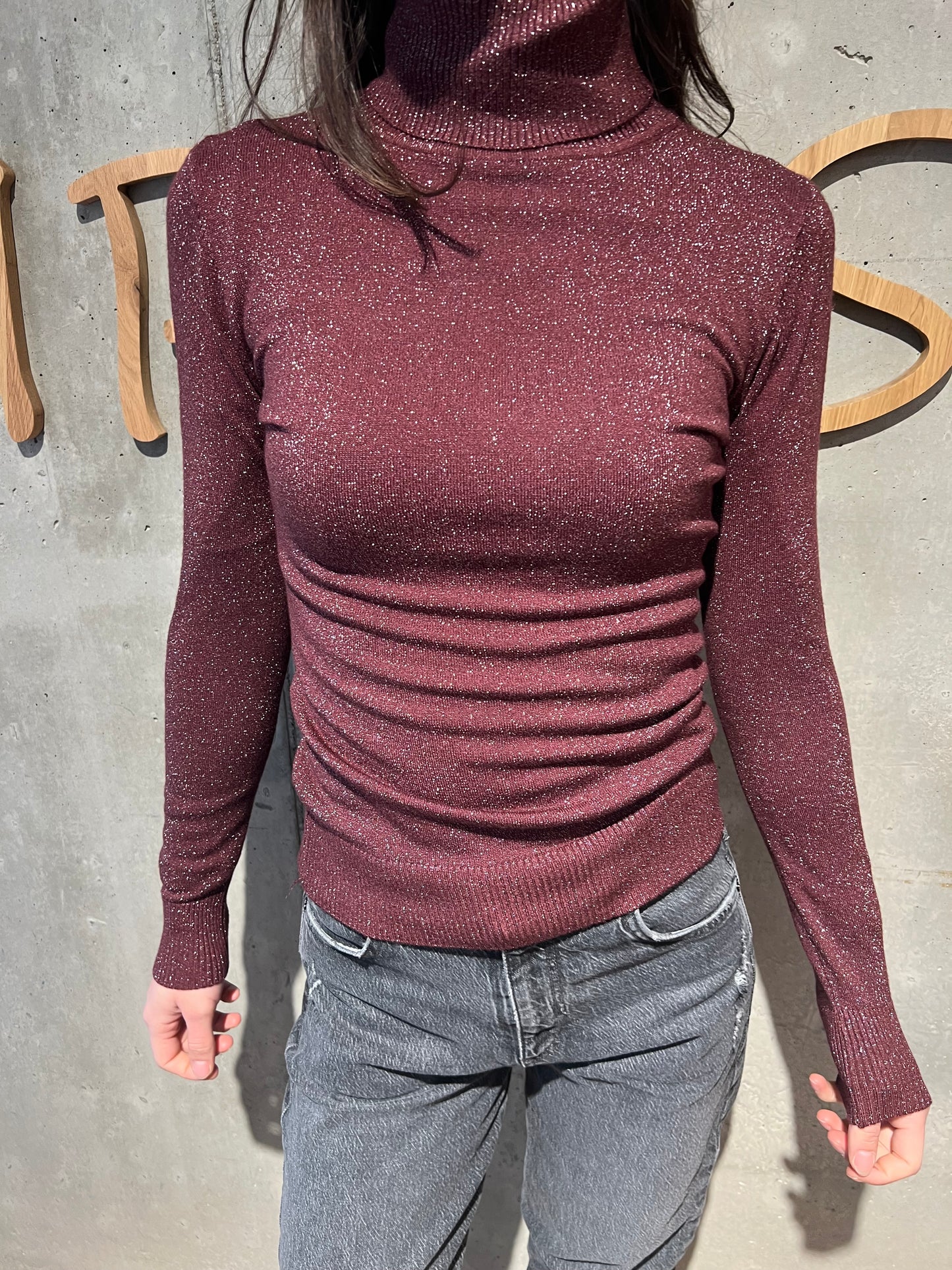 Glitzer-Rolli "Gabriella langarm" - Versch. Farben