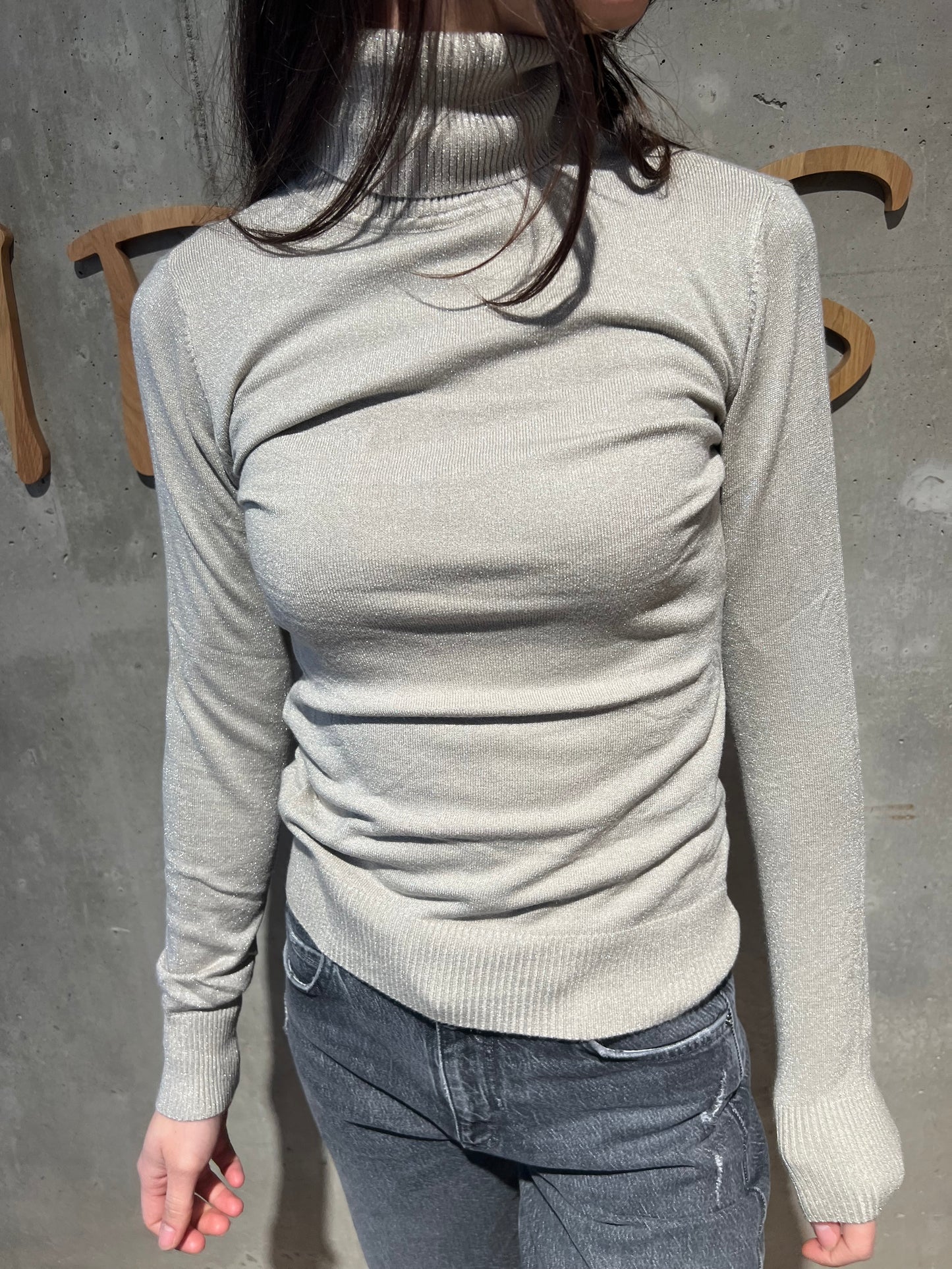 Glitzer-Rolli "Gabriella langarm" - Versch. Farben