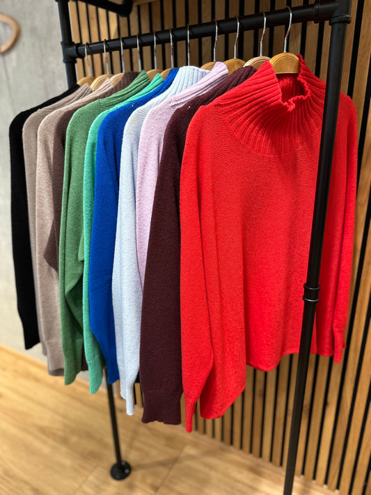 MG Pulli "Mabel Stehkragen" versch. Farben
