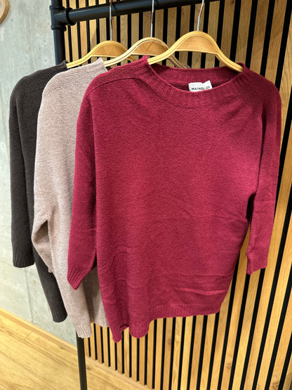 MG-Pulli "Phyllis 1/2 arm Rundhals" - Versch. Farben