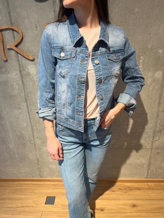 Jeansjacke "Jenny" Mittelblau